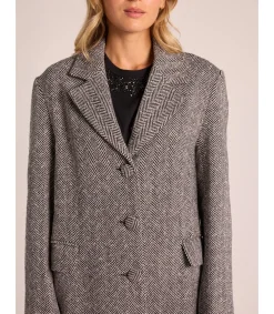 Alma en Pena Chaquetas|ABRIGO LARGO GRIS