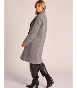 Alma en Pena Chaquetas|ABRIGO LARGO GRIS