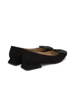 Alma en Pena Zapatos Planos|BAILARINA ADORNO CUADRADO