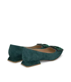 Alma en Pena Zapatos Planos|BAILARINA ADORNO CUADRADO