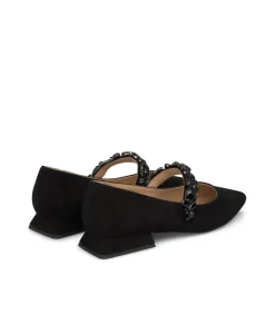 Alma en Pena Zapatos Planos|BAILARINA PLANA TIRA PEDRERÍA