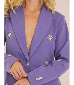 Alma en Pena Chaquetas|BLAZER CON ABALORIOS PEDRERÍA