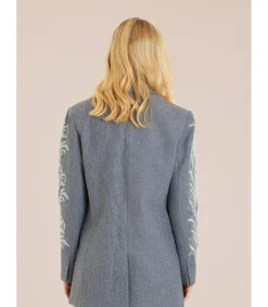 Alma en Pena Chaquetas|BLAZER MANGAS BORDADAS