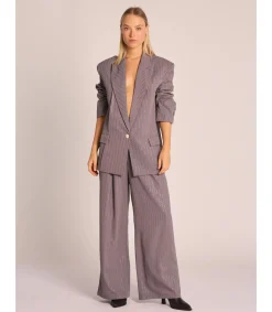 Alma en Pena Chaquetas|BLAZER RAYA DIPLOMÁTICA BRILLOS