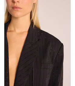 Alma en Pena Chaquetas|BLAZER RAYA DIPLOMÁTICA BRILLOS