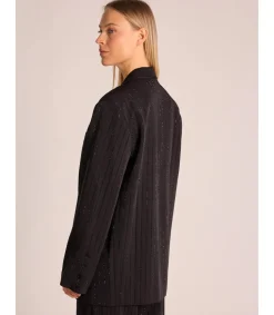 Alma en Pena Chaquetas|BLAZER RAYA DIPLOMÁTICA BRILLOS