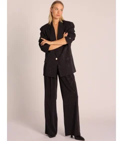 Alma en Pena Chaquetas|BLAZER RAYA DIPLOMÁTICA BRILLOS