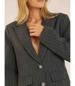 Alma en Pena Chaquetas|BLAZER RAYA DIPLOMÁTICA DETALLES