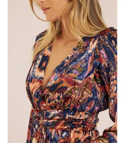 Alma en Pena Camisas|BLUSA ESTAMPADA FRUNCES