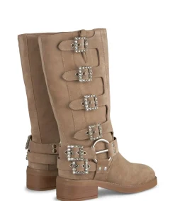 Alma en Pena Botas Planas|BOTA BIKER CON PEDRERÍA