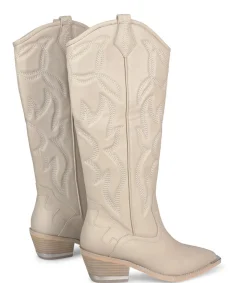 Alma en Pena Botas Planas|BOTA COWBOY CON BORDADO