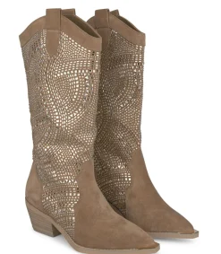 Alma en Pena Botas Planas|BOTA COWBOY CON PEDRERÍA