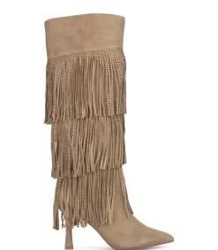 Alma en Pena Botas De Tacón|BOTA CUBIERTA CON FLECOS