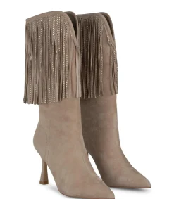 Alma en Pena Botas De Tacón|BOTA TACÓN CON FLECOS
