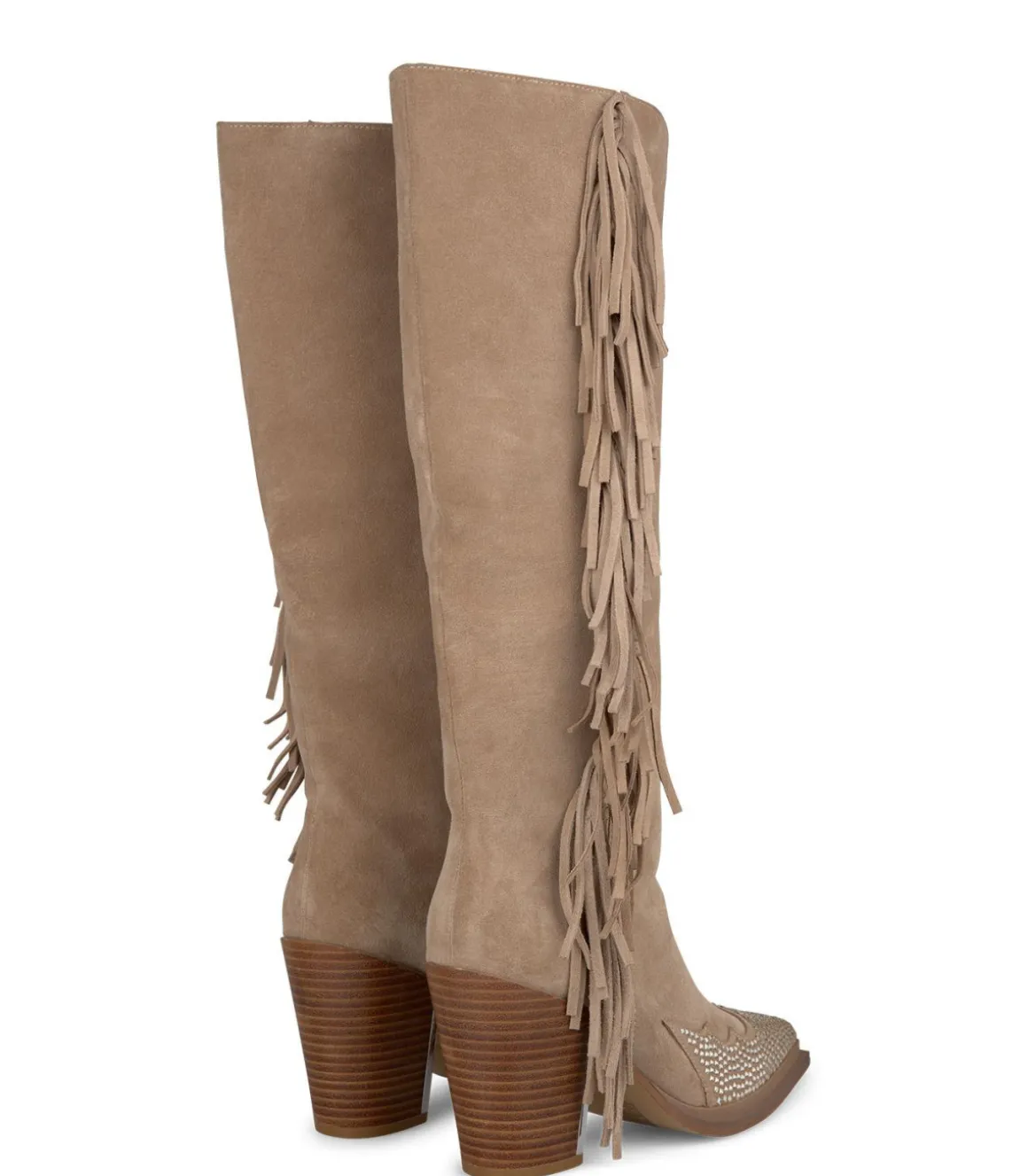 Alma en Pena Botas De Tacón|BOTA TACÓN FLECOS LATERALES