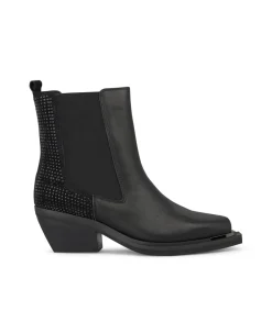 Alma en Pena Botines De Tacón|BOTÍN BRILLANTE CON ELÁSTICO