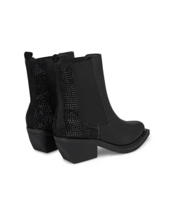 Alma en Pena Botines De Tacón|BOTÍN BRILLANTE CON ELÁSTICO