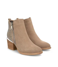 Alma en Pena Botines De Tacón|BOTÍN BRILLOS CREMALLERA