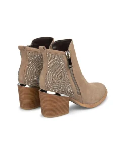 Alma en Pena Botines De Tacón|BOTÍN BRILLOS CREMALLERA