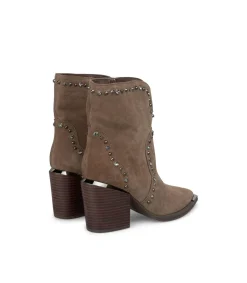 Alma en Pena Botines De Tacón|BOTÍN CON ABERTURA Y TACHAS