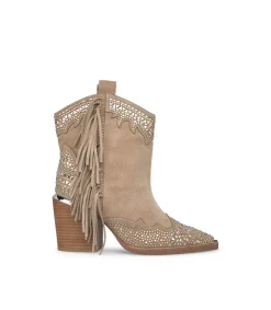 Alma en Pena Botines De Tacón|BOTÍN CON FLECOS LATERALES