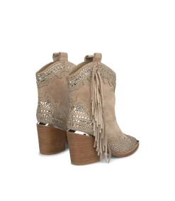 Alma en Pena Botines De Tacón|BOTÍN CON FLECOS LATERALES