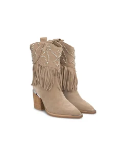 Alma en Pena Botines De Tacón|BOTÍN CON TACHAS Y FLECOS