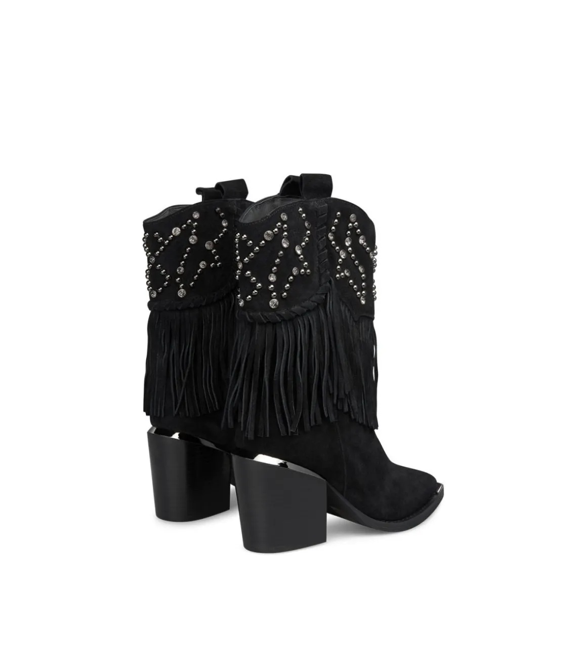 Alma en Pena Botines De Tacón|BOTÍN CON TACHAS Y FLECOS