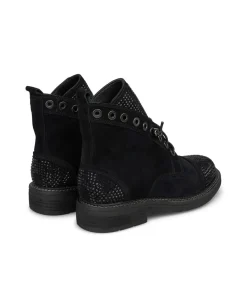 Alma en Pena Botines Planos|BOTÍN CORDONES CON BRILLOS