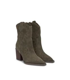 Alma en Pena Botines De Tacón|BOTÍN COWBOY BORDADOS TACÓN