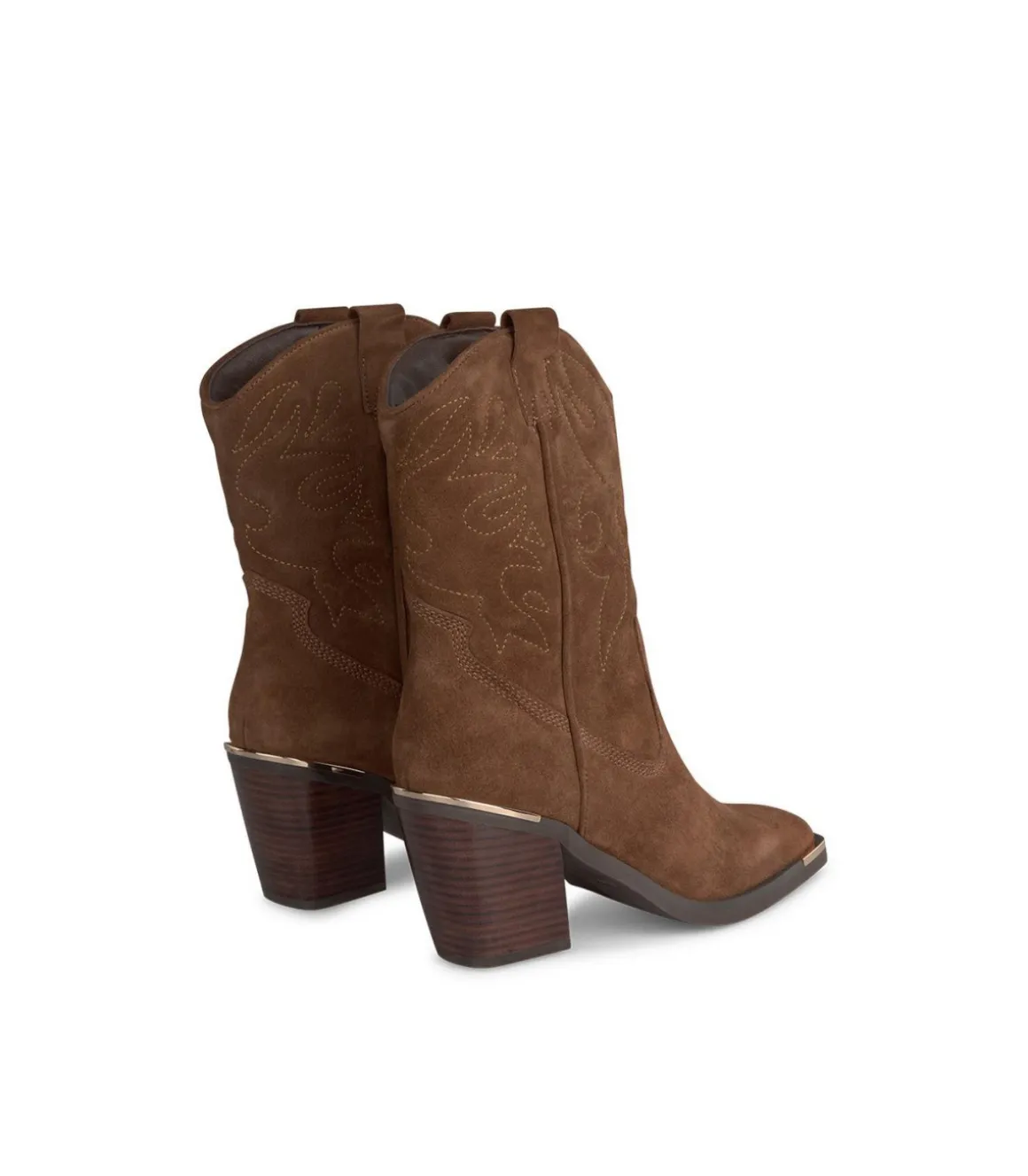 Alma en Pena Botines De Tacón|BOTÍN COWBOY PUNTERA CUADRADA