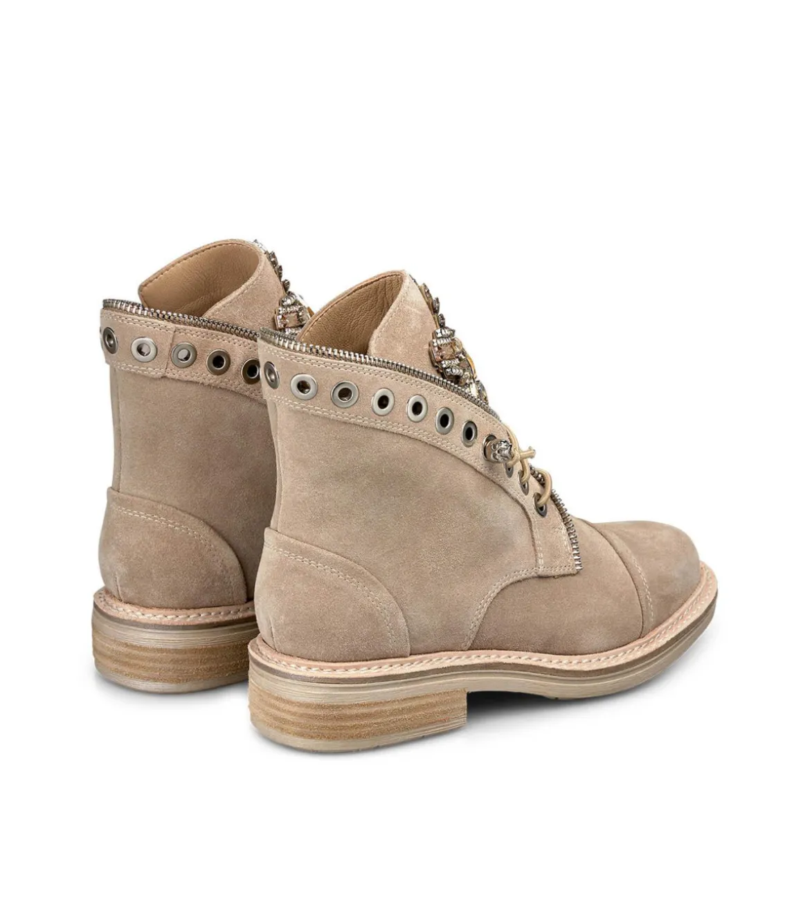 Alma en Pena Botines Planos|BOTÍN PLANO CORDONES