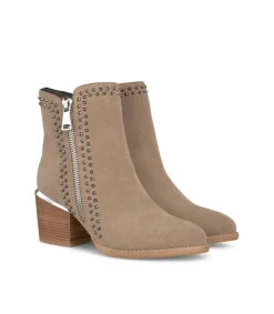 Alma en Pena Botines De Tacón|BOTÍN TACHAS CREMALLERA
