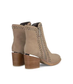 Alma en Pena Botines De Tacón|BOTÍN TACHAS CREMALLERA