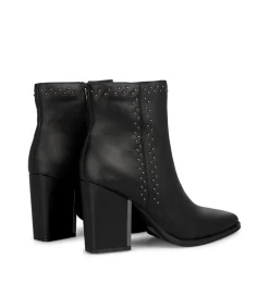 Alma en Pena Botines De Tacón|BOTÍN TACHAS CREMALLERA LATERAL