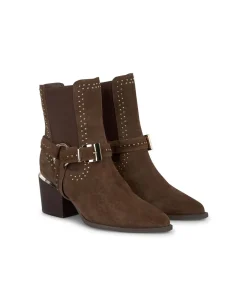 Alma en Pena Botines De Tacón|BOTÍN TACÓN TACHAS CON ELÁSTICO