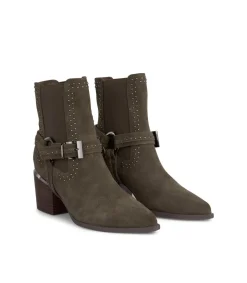 Alma en Pena Botines De Tacón|BOTÍN TACÓN TACHAS CON ELÁSTICO