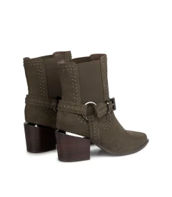 Alma en Pena Botines De Tacón|BOTÍN TACÓN TACHAS CON ELÁSTICO