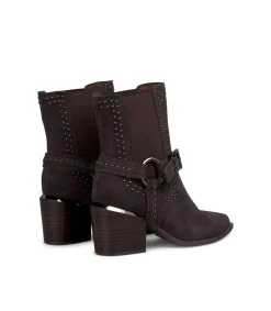 Alma en Pena Botines De Tacón|BOTÍN TACÓN TACHAS CON ELÁSTICO