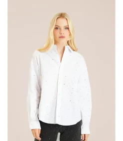 Alma en Pena Camisas|CAMISA CON DETALLES DE PEDRERÍA