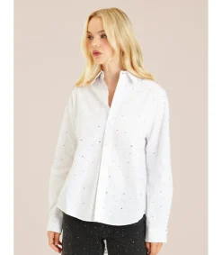 Alma en Pena Camisas|CAMISA CON DETALLES DE PEDRERÍA