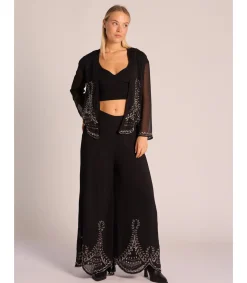 Alma en Pena Chaquetas|CHAQUETA CON ABALORIOS