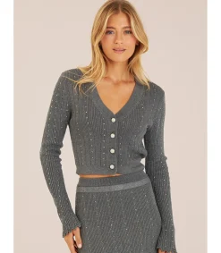 Alma en Pena Chaquetas|CHAQUETA PUNTO HILO METALIZADO