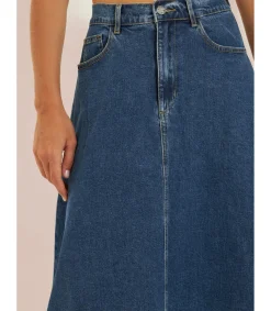 Alma en Pena Faldas|FALDA CAPA DENIM