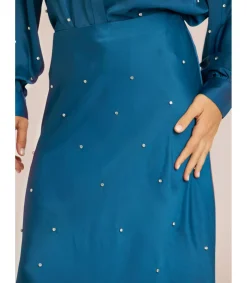 Alma en Pena Faldas|FALDA LARGA SATINADA PEDRERÍA