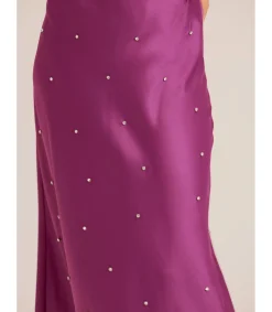 Alma en Pena Faldas|FALDA LARGA SATINADA PEDRERÍA