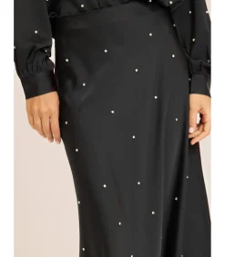 Alma en Pena Faldas|FALDA LARGA SATINADA PEDRERÍA