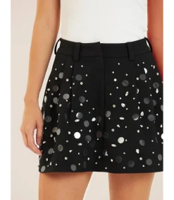 Alma en Pena Faldas|FALDA PANTALÓN CON ABALORIOS