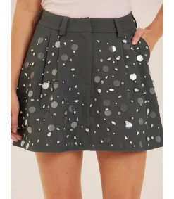 Alma en Pena Faldas|FALDA PANTALÓN CON ABALORIOS