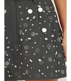 Alma en Pena Faldas|FALDA PANTALÓN CON ABALORIOS